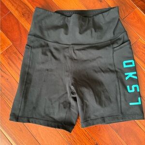 LSKD Medium Women's Black 4” Biker Shorts